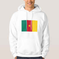 Sweatshirt à capuchon avec drapeau du Cameroun
