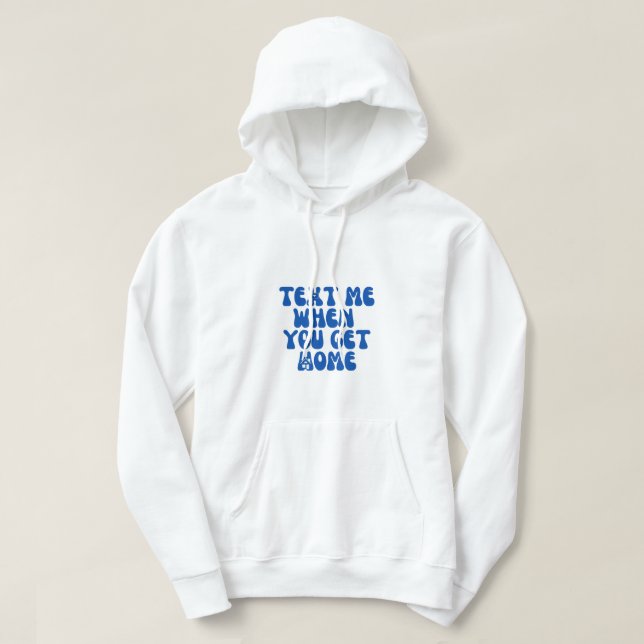 Veste À Capuche Sweatshirt à capuchon blanc de base (Design devant)