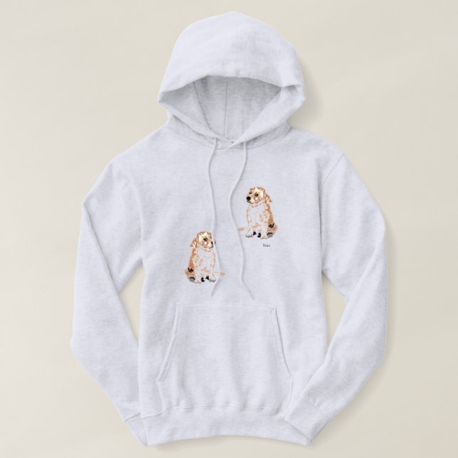 Veste À Capuche Sweatshirt à capuchon de base : labrador retriever (Design devant)