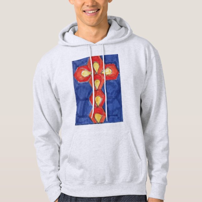 Veste À Capuche Sweatshirt à capuchon de base pour hommes Cross Mo (Devant)