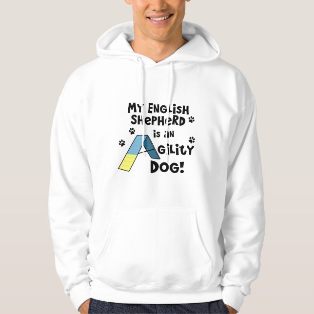 Veste À Capuche Sweatshirt à capuchon de berger de chien anglais (Devant)