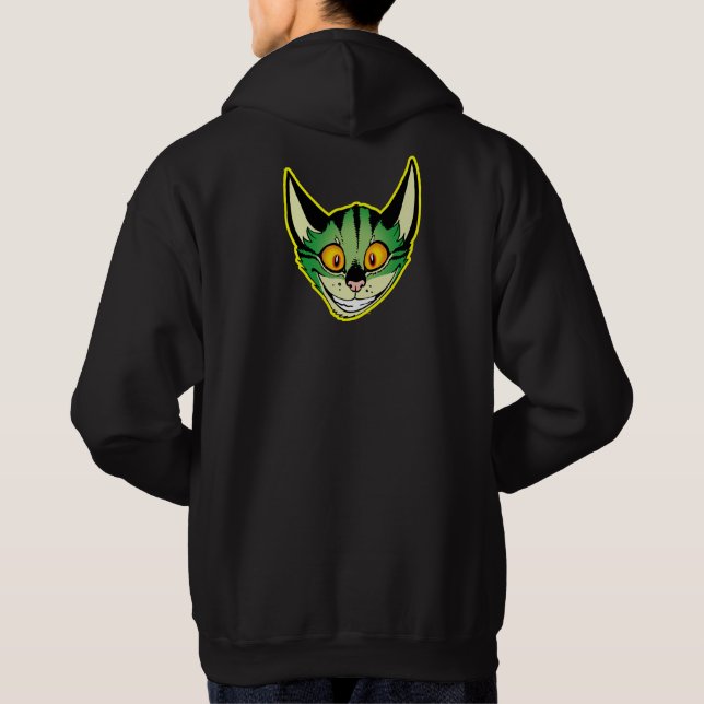 Veste À Capuche Sweatshirt à capuchon de chat de dessin fluorescen (Dos)