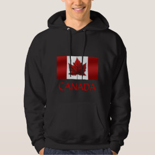 Veste À Capuche Sweatshirt à capuchon de drapeau du Canada de