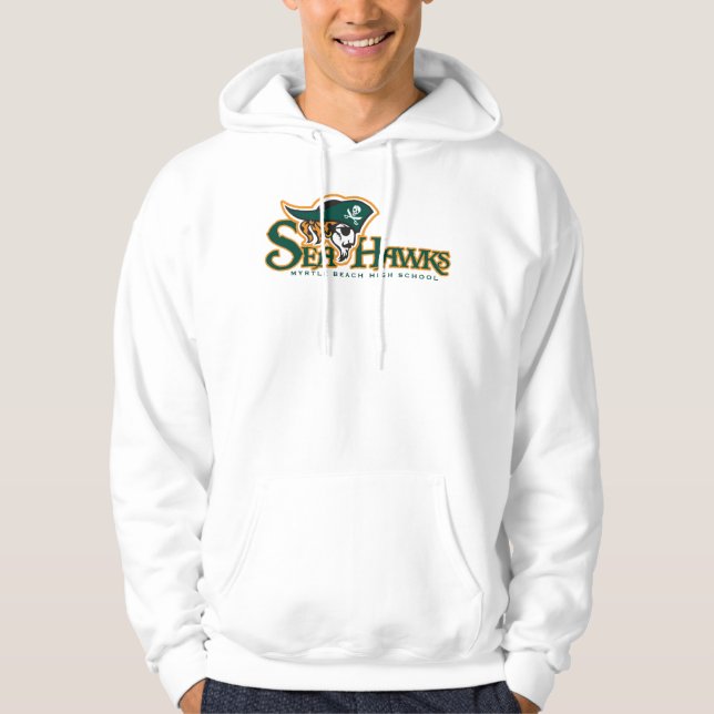 Veste À Capuche Sweatshirt à capuchon de logo de Seahawk (Devant)