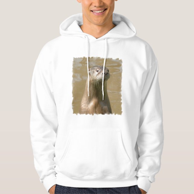Veste À Capuche Sweatshirt à capuchon de loutre curieuse (Devant)