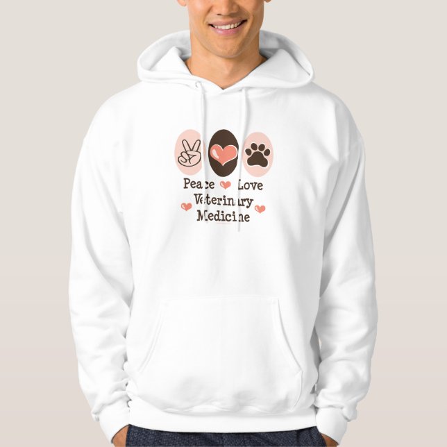 Veste À Capuche Sweatshirt à capuchon de médecine vétérinaire (Devant)