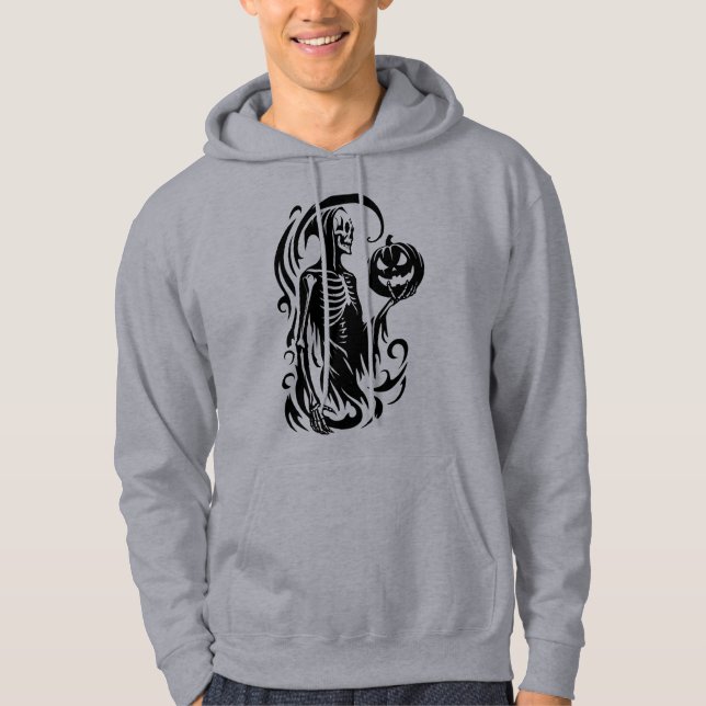 Veste À Capuche Sweatshirt à capuchon de squelette d'Halloween Abs (Devant)