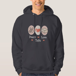 Veste À Capuche Sweatshirt à capuchon de tofu d'amour de paix