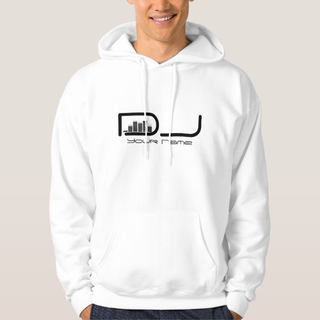Veste À Capuche SWEATSHIRT À CAPUCHON d'égaliseur FRAIS du DJ (Devant)