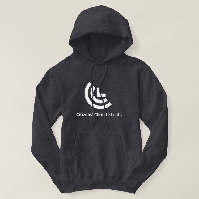 Veste À Capuche Sweatshirt à capuchon gris-foncé de logo de CCL (Design devant)