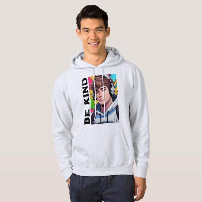Veste À Capuche Sweatshirt à capuchon Premium pour hommes _Design  (Devant entier)