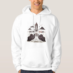 Veste À Capuche Sweatshirt Aim High – Citation Motivationnelle Ins