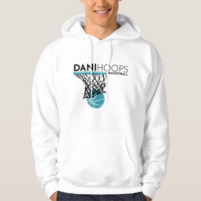 Veste À Capuche Sweatshirt - Blanc - Dani Hoops Basketball (Devant)