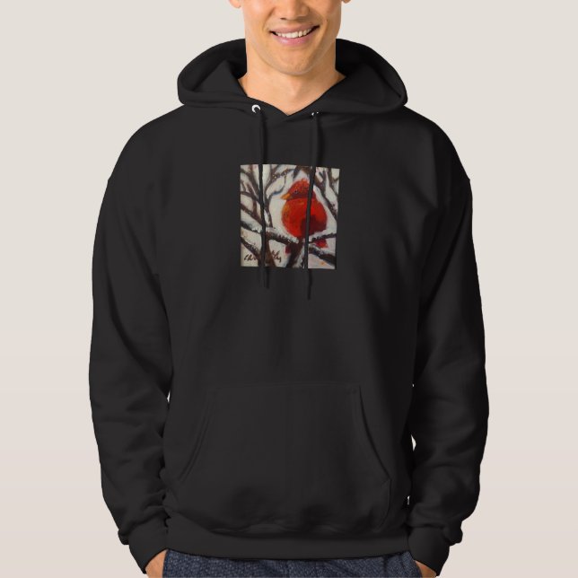 Veste À Capuche Sweatshirt cardinal neigeux (Devant)