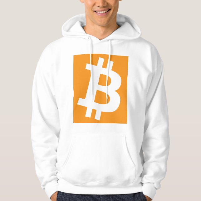 Veste À Capuche Sweatshirt classique du logo Bitcoin (Devant)