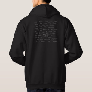 Veste À Capuche sweatshirt _ cosmogonie égyptienne _ noir