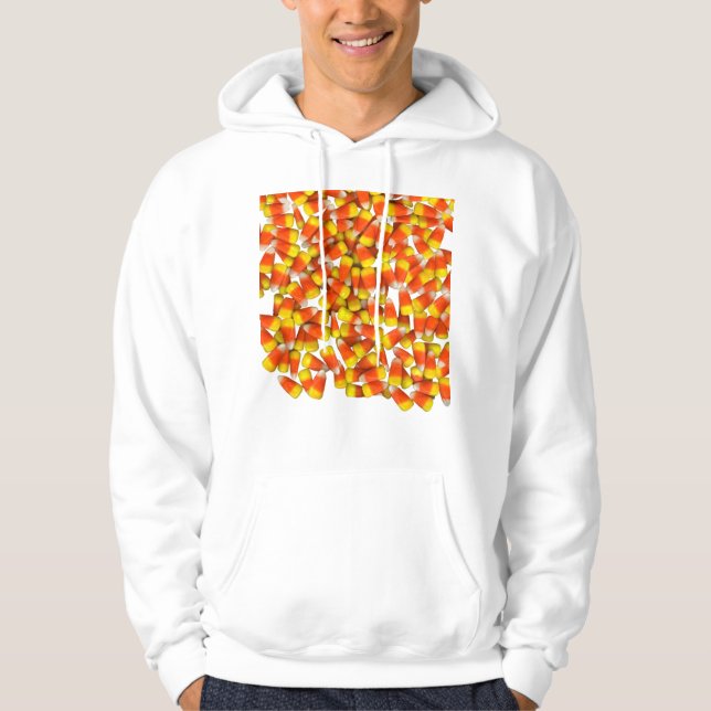 Veste À Capuche Sweatshirt d'adulte de bonbons au maïs (Devant)