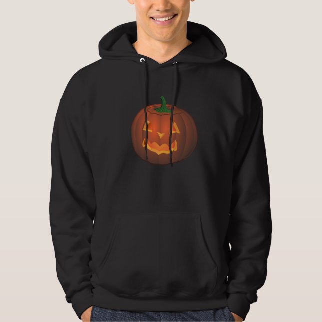 Veste À Capuche Sweatshirt de Jack-o'-lantern de citrouille de (Devant)