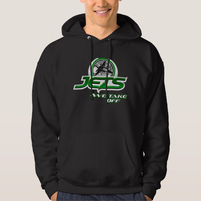 Veste À Capuche Sweatshirt de jets (noir) (Devant)