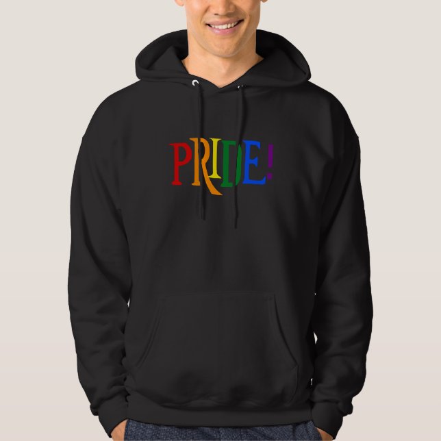 Veste À Capuche SWEATSHIRT de la fierté arc-en-ciel LGBT (Devant)