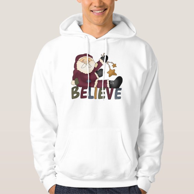 Veste À Capuche Sweatshirt de Père Noël (Devant)