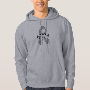 Veste À Capuche Sweatshirt de ruban d'argent de conscience