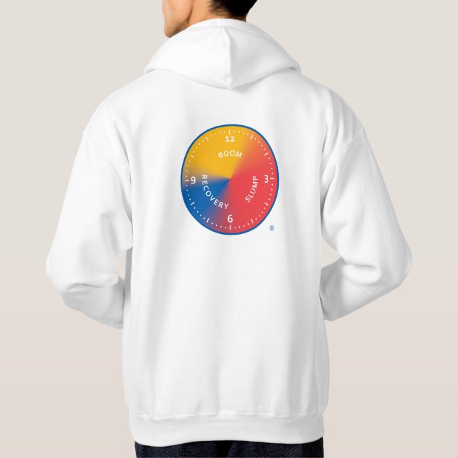 Veste À Capuche Sweatshirt d'horloge du cycle de propriétés (Dos)