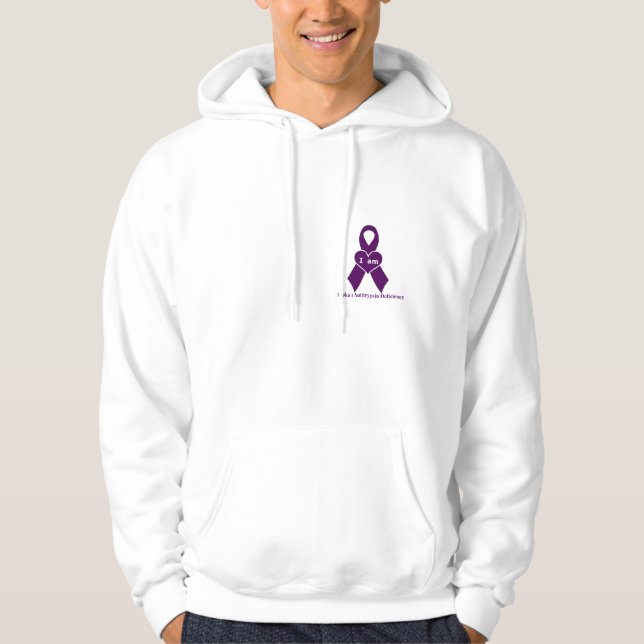 Veste À Capuche Sweatshirt d'insuffisance de álpha-1-antitrypsine (Devant)