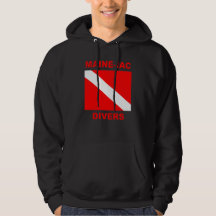 Sweatshirt du logo du drapeau de plongée Maineiac 