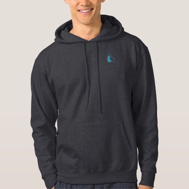 Veste À Capuche sweatshirt du symbole du chat masculin (Devant)
