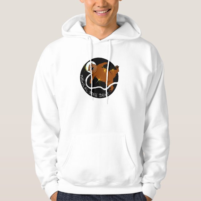 Veste À Capuche Sweatshirt magique d'ours de l'espace (Devant)