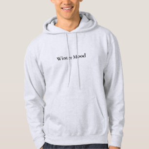 Veste À Capuche Sweatshirt Minimaliste Humeur Hivernale