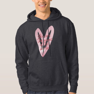 Veste À Capuche Sweatshirt Motivant à Cœur Rose