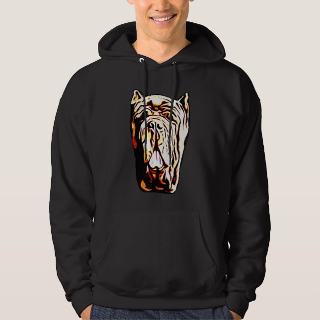 Veste À Capuche Sweatshirt napolitain de mastiff (Devant)