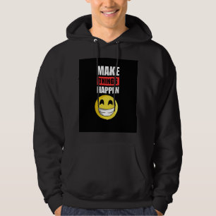 Veste À Capuche Sweatshirt noir « Faire avancer les choses »