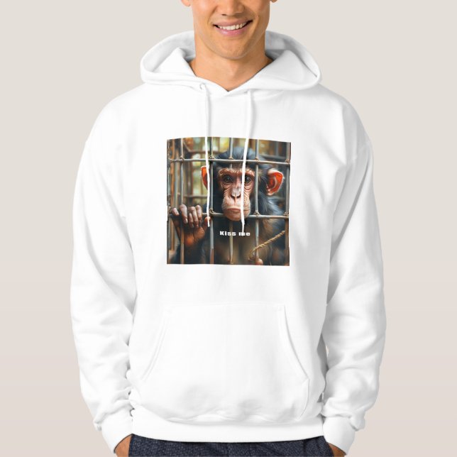 Veste À Capuche Sweatshirt singe (Devant)