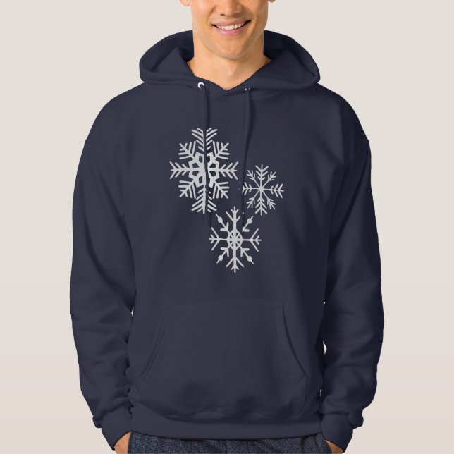 Veste À Capuche Sweatshirt Snowflake (Devant)