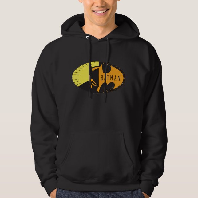 Veste À Capuche Symbole Batman | Logo Silhouette (Devant)