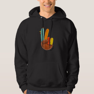 Veste À Capuche SYMBOLE DE LA Paix Turquie Cool MAIN Thanksgiving