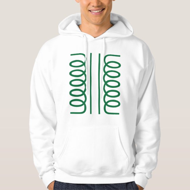 Veste À Capuche Symbole de transformateur électrique (Devant)