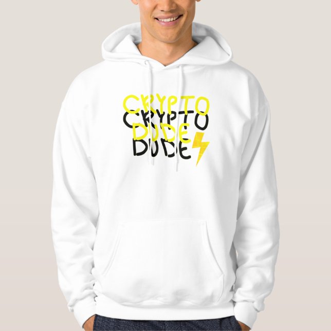 Veste À Capuche SYMBOLE D'ÉNERGIE Funky Crypto Dude (Devant)