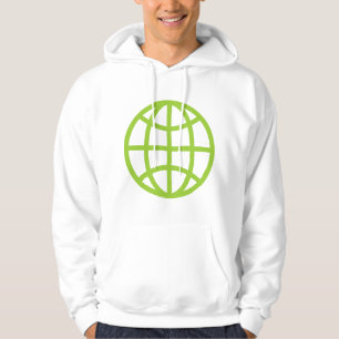 Veste À Capuche Symbole du monde - Martian Green