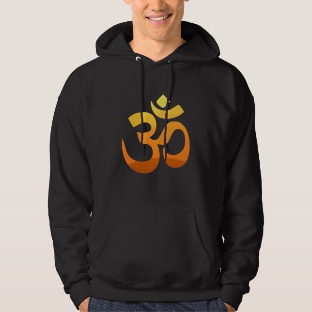 Veste À Capuche Symbole mantra Om à double face Yoga Hommes (Devant)