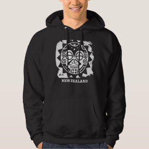 Veste À Capuche Symbole Masque de Culture Maori Haka Nouvelle-Zéla