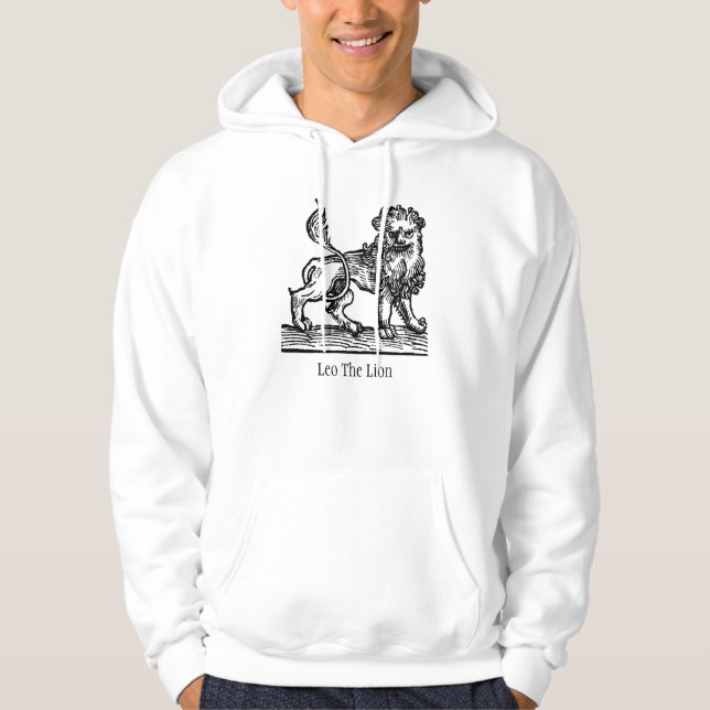 Veste À Capuche Symbole Zodiaque de la Renaissance médiévale Leo L (Devant)