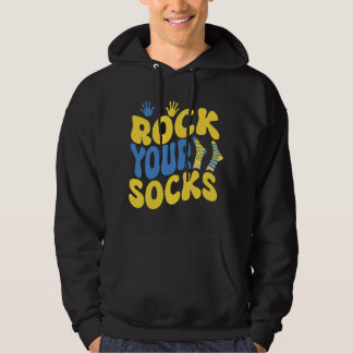 Veste À Capuche Syndrome de Down Syndrome mondial de Down Day T Sh