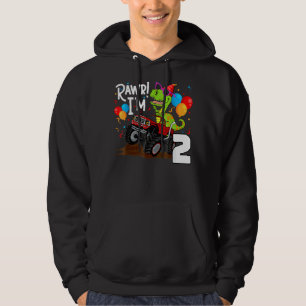 Veste À Capuche T Rex Dinosaur Monster Camion Anniversaire Pour Ga