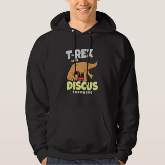 Veste À Capuche T Rex Hates Discus Throwing Throw Track And Field