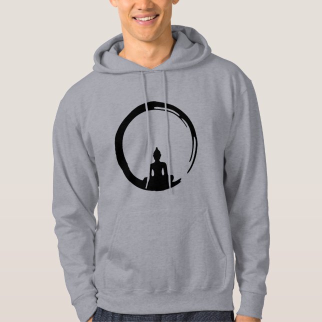 Veste À Capuche T-shirt actif d'usage de Bouddha (Devant)