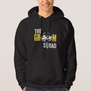 Veste À Capuche T-shirt de la Groom Squad Retro Funny Bachelor Par